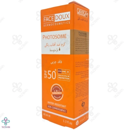 کرم ضد آفتاب SPF50 فاقد چربی فیس دوکس - بژ متوسط