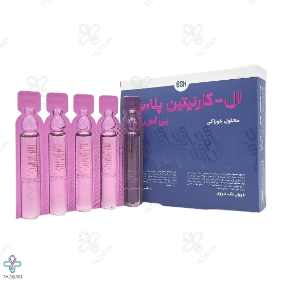 محلول خوراکی ال کارنیتین پلاس 1000 و ال آرژنین 1000 بی اس کی - 10 عددی