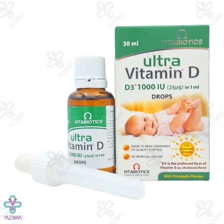  قطره خوراکی اولترا ویتامین د3 1000 ویتابیوتیکس - 30 میلی لیتر