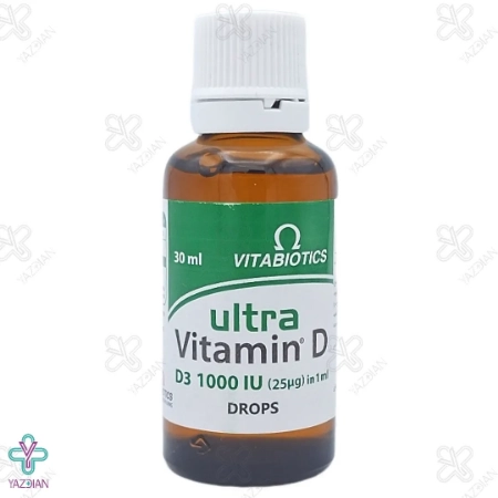  قطره خوراکی اولترا ویتامین د3 1000 ویتابیوتیکس - 30 میلی لیتر