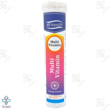 قرص جوشان مولتی ویتامین های هلث ( پرتقالی ) - 20 عددی