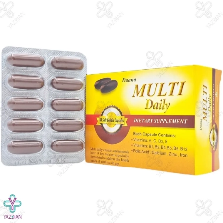 کپسول نرم تقویت کننده مولتی دیلی دانا - 30 عددی	