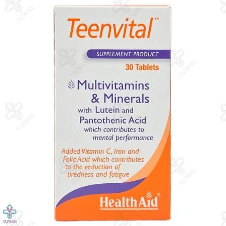 قرص مولتی ویتامین تین ویتال هلث اید - 30 عددی