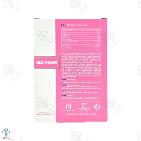 کپسول زینک پاور 10 میلی گرم هولیستیکا - 32 عددی