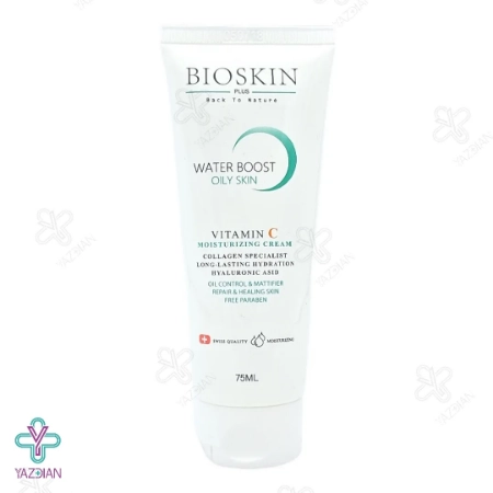 کرم مرطوب کننده و آبرسان پوست چرب بایو اسکین - 75 میلی لیتر