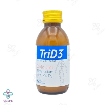شربت کلسیم منیزیم زینک تری دی تری - 120 میلی لیتر