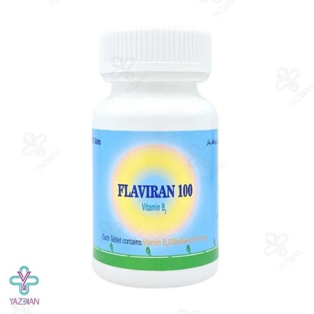 قرص ریبوفلاوین فلاویران 100 (ویتامین ب2) اهران تجارت - 60 عددی
