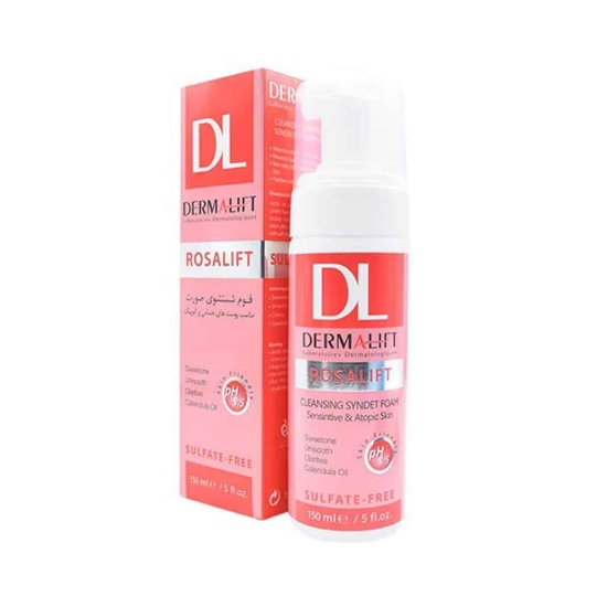 تصویر  فـوم شستشوی صورت مناسب پوست های حساس رزالیفت درمالیفت - 150 میلی لیتر