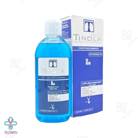 شامپو تقویت کننده موهای خشک و آسیب دیده تینولا - 220 میلی لیتر