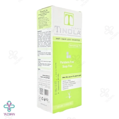 شامپو تقویت کننده کف سر چرب و ساقه خشک تینولا - 220 میلی لیتر