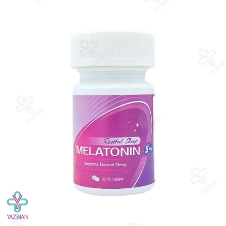 قرص آرام بخش ملاتونین 5 میلی گرم آریا دارو - 30 عددی