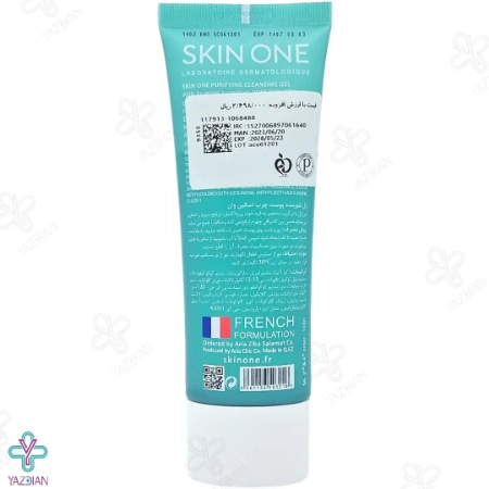 ژل شستشوی صورت مناسب پوست چرب و مختلط اسکین وان - 100 میلی لیتر	