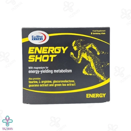 ویال خوراکی انرژی شات یوروویتال - 6 عددی	