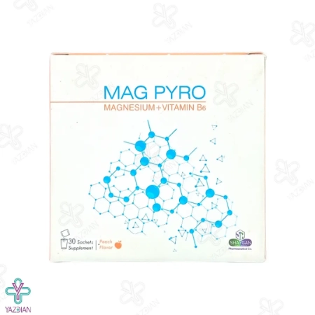 پودر منیزیم ب6 مگ پیرو دارو افشان شایگان - 30 عددی	