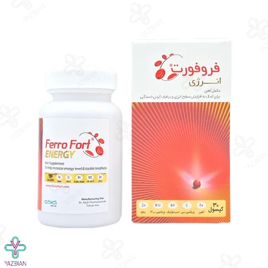 کپسول آهن فروفورت انرژی عبیدی - 30 عددی	