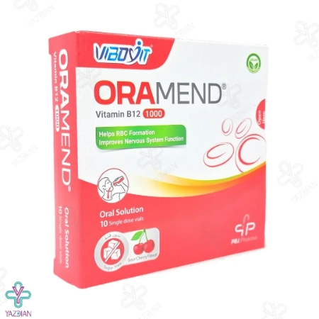 محلول خوراکی ویتامین ب12 1000 ( اورامند ) سیانوکوبالامین پارس بهروزان - 10 عددی	