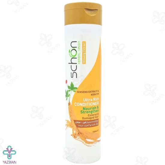 نرم کننده مو خیلی قوی جینسینگ و کراتین شون موهای خشک و رنگ شده - 400 میلی لیتر	
