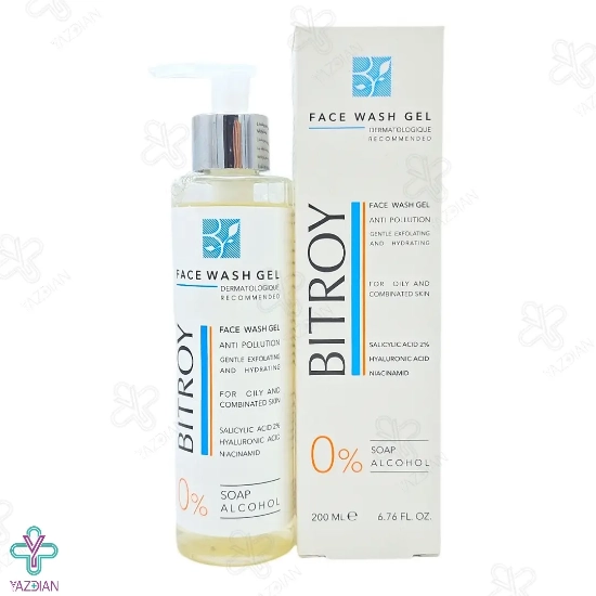 ژل شستشو صورت سالیسیلیک اسید و هیالورونیک اسید بیتروی - 200 میلی لیتر