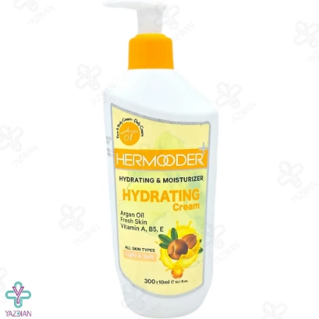 کرم آبرسان پمپی هرمودر حاوی روغن آرگان - 300 میلی لیتر