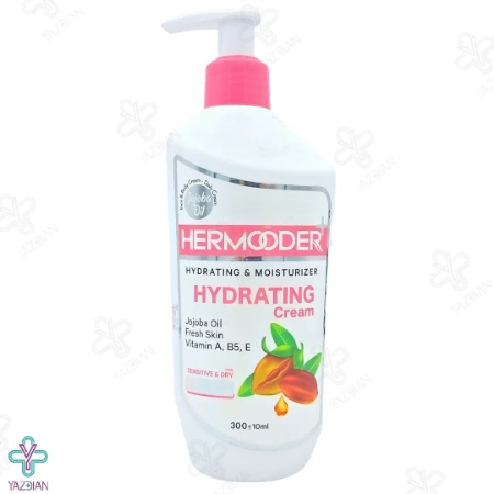 کرم آبرسان پمپی هرمودر حاوی جوجوبا - 300 میلی لیتر	