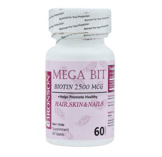 قرص بیوتین 2500 مگابیت برونسون - 60 عددی