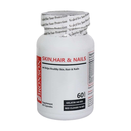 تصویر  کپسول تقویت کننده مو و پوست هیر اسکین اند نیلز برانسون - 60 عددی