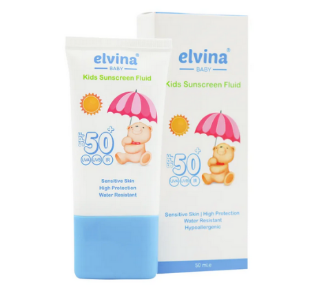 فلوئید ضد آفتاب کودکان SPF50 الوینا