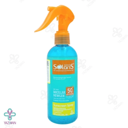 لوسیون دو فاز ضد آفتاب SPF50 فاقد چربی آردن سولاریس - بی رنگ	