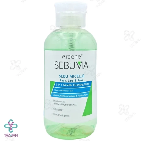 محلول پاک کننده میسلار واتر 3 در 1 پوست چرب آردن سبوما – 500 میلی لیتر	