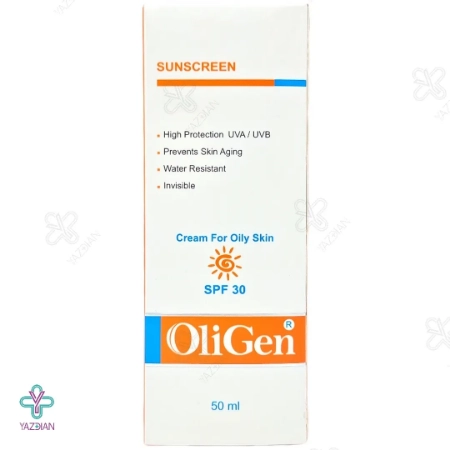 کرم ضد آفتاب ضد چروک SPF30 الی ژن مناسب پوست چرب - بی رنگ	