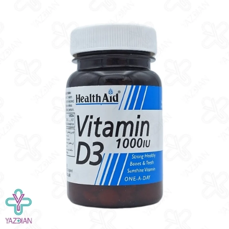 قرص ویتامین د3 1000 هلث اید - 30 عددی	
