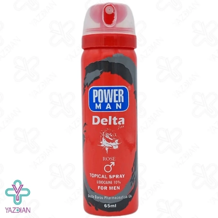 اسپری وقفه دهنده پاورمن دلتازکس با اسانس رز - 65 میلی لیتر	