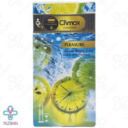 کاندوم تاخیری و خاردار کلایمکس با اسانس لیمو - 12 عددی	