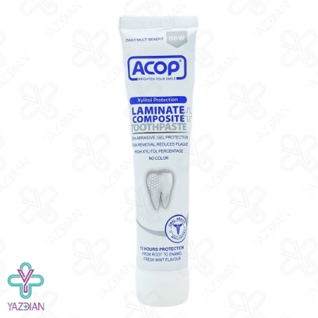خمیر دندان مخصوص دندان ها لمینت و کامپوزیت آکوپ - 90 گرم	