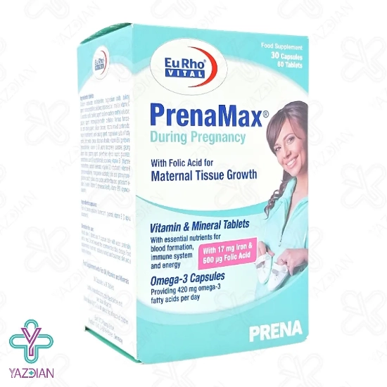 قرص مولتی پریناتال پرینامکس دیورینگ پرگننسی یوروویتال - 90 عددی	