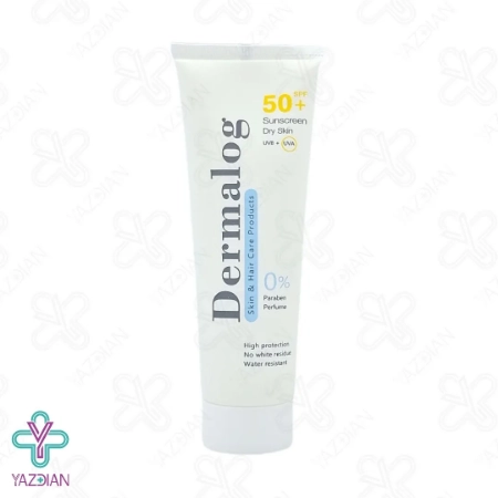 کرم ضد آفتاب SPF50 پوست خشک درمالوگ – بی رنگ	