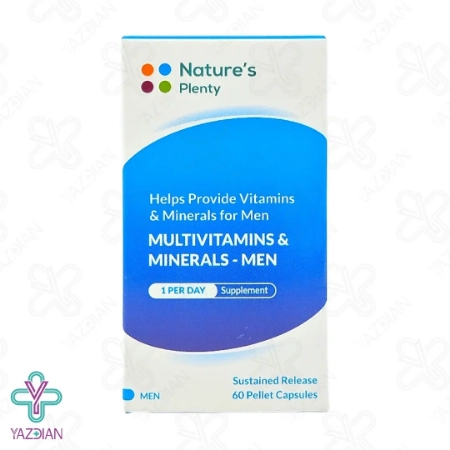 کپسول مولتی ویتامین مینرال آقایان نیچرز پلنتی - 60 عددی	