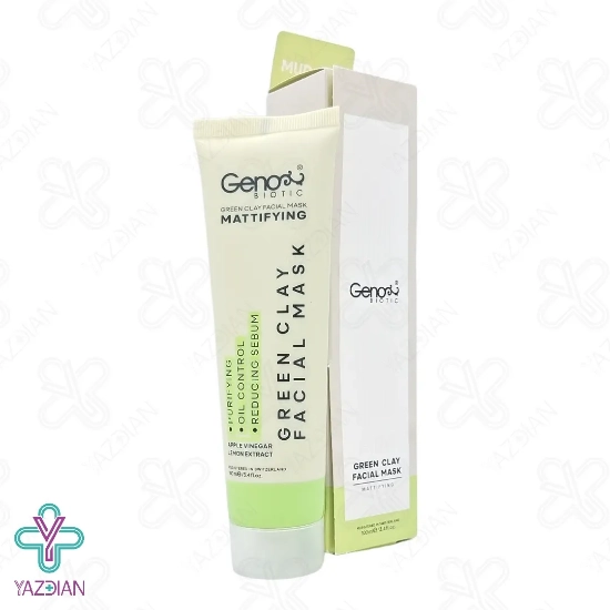 ماسک صورت و گردن خاک رس سبز ژنوبایوتیک - 100 میلی لیتر 
