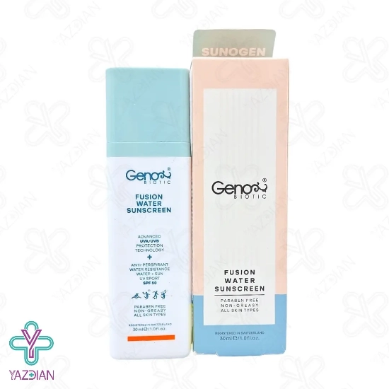 کرم ضد آفتاب فیوژن واتر پوست چرب ژنوبایوتیک - 30 میلی لیتر	