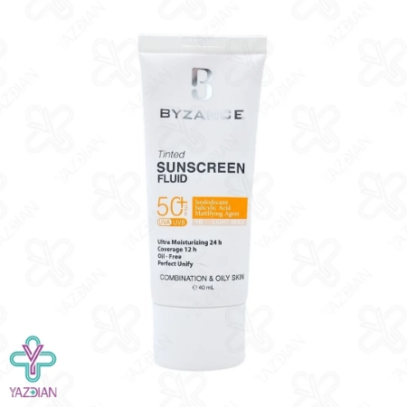 فلوئید ضد آفتاب SPF 50 پوست چرب بیزانس – بژ روشن