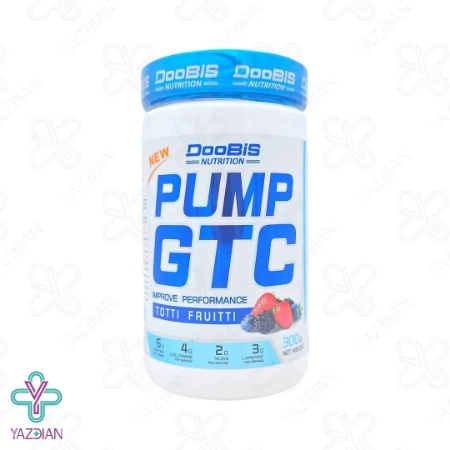 پودر پمپ جی تی سی توتی فروتی دوبیس - 300 گرم	