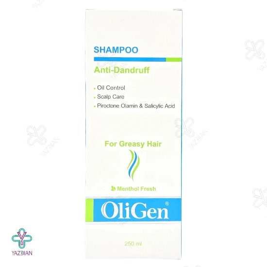شامپو ضد شوره موهای چرب الی ژن - 250 میلی لیتر 