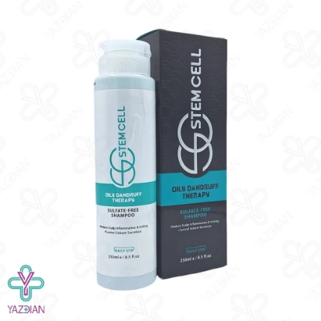 شامپو ضد شوره موهای چرب استم سل - 250 میلی لیتر