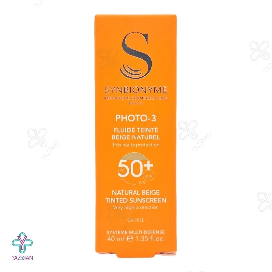 کرم ضد آفتاب SPF50 فاقد چربی فوتو3 سین بیونیم - بژ طبیعی