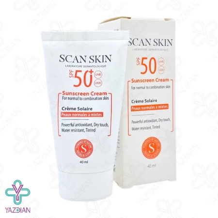 کرم ضد آفتاب SPF50 اسکن اسکین پوست نرمال تا مختلط - رنگی