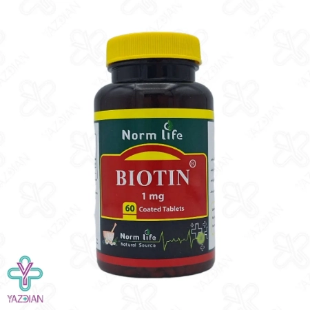 قرص بیوتین 1 میلی گرم نورم لایف - 60 عددی	