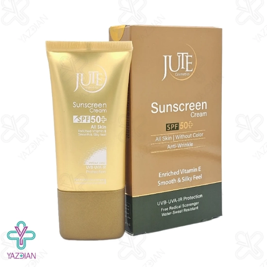 کرم ضد آفتاب SPF50 ژوت مناسب انواع پوست - بی رنگ	
