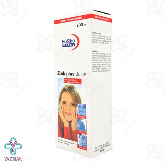 شربت تقویت کننده زینک پلاس یوروویتال - 200 میلی لیتر	