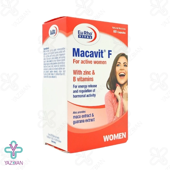 کپسول تقویتی بانوان ماکاویت اف یوروویتال - 60 عددی	