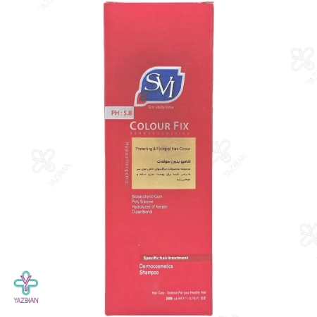 شامپو بدون سولفات اس وی آی مناسب موهای رنگ شده و کراتینه - 200 میلی لیتر